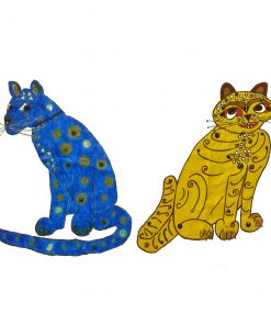 Abba Blue and Yellow Cat