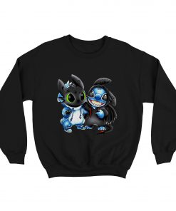 Baby Toothless and Baby Stitch Sweatshirt
