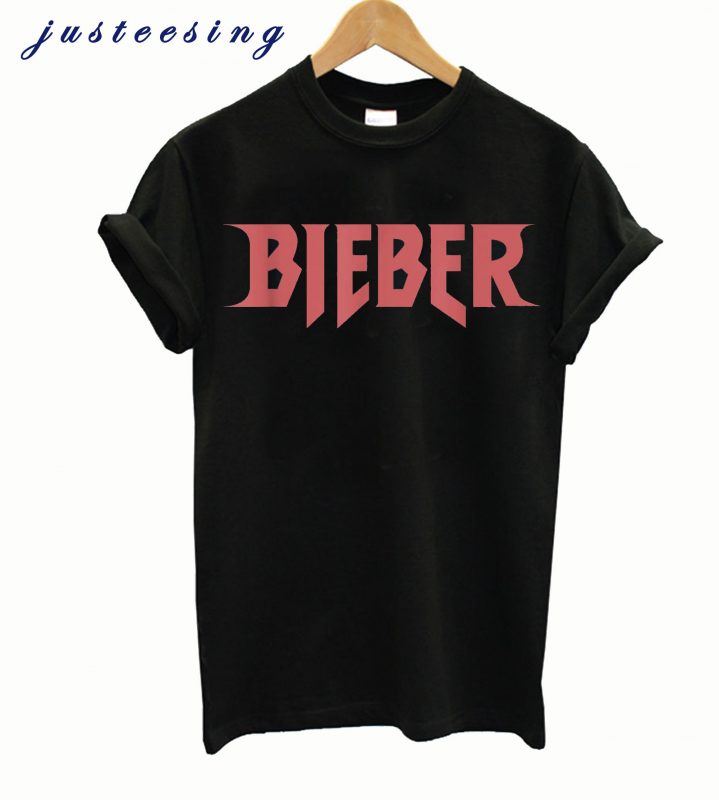 justin bieber red t shirt