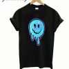 Smiley Face Melt Black Graphic T-Shirt
