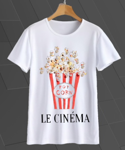 _Pop Corn Le Cinema T Shirt TPKJ1